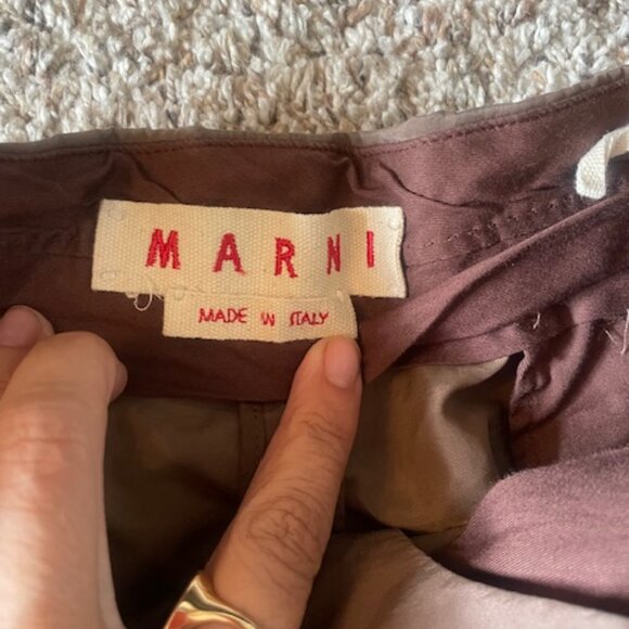SILK brown Marni Pants - Medium - Picture 2 of 4